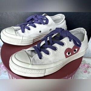 Converse x Comme Des Garçons Sneakers Style 150207C Liw Top Milky White  Size 5